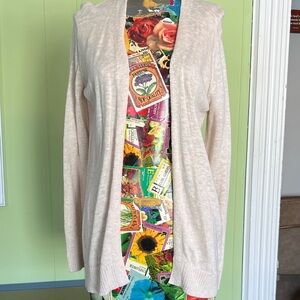 GAP Women's Light Beige Cardigan Sweater